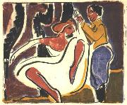 Ernst Ludwig Kirchner Russian dancer painting
